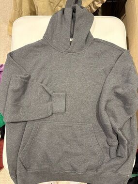 Abercrombie & Fitch Soft Essentials Hoodie Sweatshirt Men’s Large Charcoal